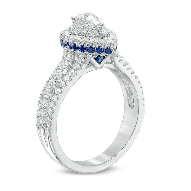 vera wang sapphire and diamond ring