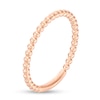 Thumbnail Image 2 of Previously Owned - Beaded Shank Anniversary Band in 10K Rose Gold