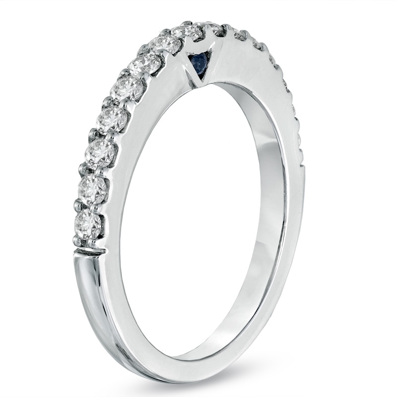 Main Image 3 of Previously Owned - Vera Wang Love Collection 1/2 CT. T.W. Diamond Band in 14K White Gold