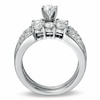 Thumbnail Image 1 of Previously Owned - 1-1/2 CT. T.W. Diamond Three Stone Bridal Set in 14K White Gold
