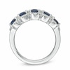 Thumbnail Image 2 of Previously Owned - Vera Wang Love Collection Blue Sapphire and 3/8 CT. T.W. Diamond Ring in 14K White Gold