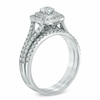 Thumbnail Image 2 of Previously Owned - Celebration Ideal 1 CT. T.W. Diamond Frame Bridal Set in 14K White Gold (I/I1)