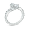 Thumbnail Image 2 of Previously Owned - Ever Us® 1/2 CT. T.W. Two-Stone Diamond Bypass Ring in 14K White Gold