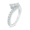 Thumbnail Image 3 of Previously Owned - Ever Us® 1/2 CT. T.W. Two-Stone Diamond Bypass Ring in 14K White Gold