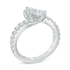 Thumbnail Image 2 of Previously Owned - Ever Us™ 1-1/2 CT. T.W. Two-Stone Diamond Bypass Ring in 14K White Gold