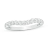 Thumbnail Image 1 of Previously Owned - 1/2 CT. T.W. Diamond Contour Wedding Band in 14K White Gold