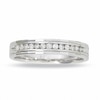 Thumbnail Image 1 of Previously Owned - Men's 1/4 CT. T.W. Diamond Band in 14K White Gold