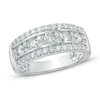 Thumbnail Image 1 of Previously Owned - 1 CT. T.W. Diamond Triple Row Anniversary Band in 14K White Gold