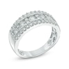 Thumbnail Image 2 of Previously Owned - 1 CT. T.W. Diamond Triple Row Anniversary Band in 14K White Gold