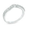 Thumbnail Image 2 of Previously Owned - 3/8 CT. T.W. Diamond Twist Contour Anniversary Band in 14K White Gold