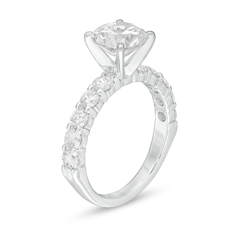 Main Image 3 of Previously Owned - 3 CT. T.W. Diamond Engagement Ring in 14K White Gold