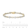 Thumbnail Image 1 of Previously Owned - 3 CT. T.W. Composite Diamond Link Bracelet in 10K Gold - 7.25"