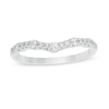 Thumbnail Image 1 of Previously Owned - 1/3 CT. T.W. Diamond Contour Anniversary Band in 14K White Gold