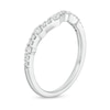 Thumbnail Image 3 of Previously Owned - 1/3 CT. T.W. Diamond Contour Anniversary Band in 14K White Gold