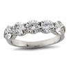 Thumbnail Image 1 of Previously Owned - 2 CT. T.W. Diamond Five Stone Wedding Band in Platinum (H/SI1)