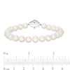 Thumbnail Image 2 of Previously Owned-Vera Wang Love Collection 6.5-7.0mm Freshwater Cultured Pearl  1/15 CT. T.W. Diamond Bracelet