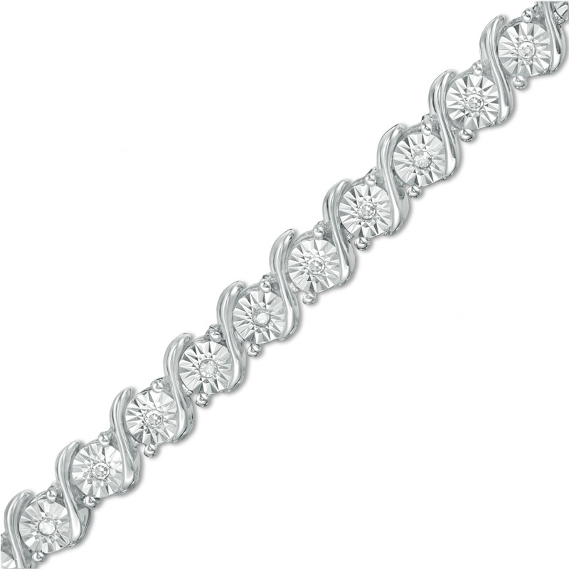 Silver 4mm Classic Tennis Bracelet with Double Security Clasp” – Exposures  International Gallery of Fine Art