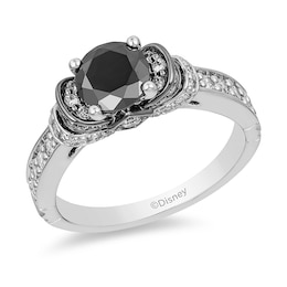 Previously Owned - Enchanted Disney Villains Evil Queen 1-1/2 CT. T.W. Black Diamond Engagement Ring