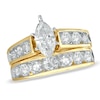Thumbnail Image 0 of Previously Owned - 3 CT. T.W. Marquise Diamond Bridal Set in 14K Gold with Diamond Accents