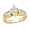 Thumbnail Image 2 of Previously Owned - 3 CT. T.W. Marquise Diamond Bridal Set in 14K Gold with Diamond Accents