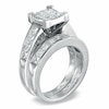 Thumbnail Image 2 of Previously Owned - 3 CT. T.W. Quad Square-Cut Diamond Bridal Set in 14K White Gold