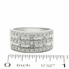 Thumbnail Image 3 of Previously Owned - 1 CT. T.W. Round and Baguette Diamond Band in 14K White Gold