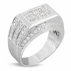 Thumbnail Image 1 of Previously Owned - Men's 1-7/8 CT. T.W. Rectangle Diamond Ring in 14K White Gold