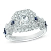 Thumbnail Image 1 of Previously Owned - Vera Wang Love Collection 1-1/8 CT. T.W. Emerald-Cut Diamond Scroll Ring in 14K White Gold