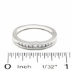 Thumbnail Image 2 of Previously Owned - 1/10 CT. T.W. Diamond Contoured Wedding Band in 14K White Gold