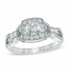 Thumbnail Image 0 of Previously Owned - Celebration Grand® 1-1/4 CT. T.W. Diamond Vintage-Style Engagement Ring in 14K White Gold (H-I/I1)