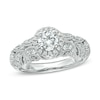 Thumbnail Image 0 of Previously Owned - 1 CT. T.W. Diamond Vintage-Style Engagement Ring in 14K White Gold
