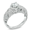 Thumbnail Image 1 of Previously Owned - 1 CT. T.W. Diamond Vintage-Style Engagement Ring in 14K White Gold