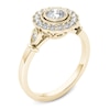 Thumbnail Image 2 of Previously Owned - 5/8 CT. T.W. Diamond Frame Vintage-Style Engagement Ring in 14K Gold