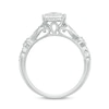 Thumbnail Image 2 of Previously Owned 1 CT. T.W. Princess-Cut Diamond Vintage-Style Soldered Bridal Set in 14K White Gold