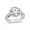 Thumbnail Image 1 of Previously Owned - Enchanted Disney Elsa 1 CT. T.W. Diamond Snowflake Frame Engagement Ring in 14K White Gold