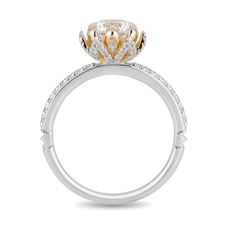 Previously Owned - Enchanted Disney Tiana 1-1/4 CT. T.W. Diamond Frame Engagement Ring in 14K Two-Tone Gold