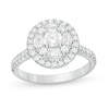 Thumbnail Image 0 of Previously Owned - 1 CT. T.W. Diamond Frame Engagement Ring in 14K White Gold