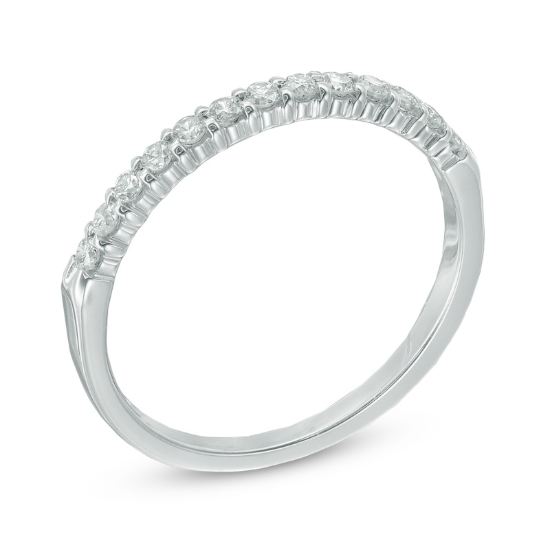 Previously Owned - Ladies' 1/4 CT. T.W. Diamond Band in 14K White Gold (I/SI2)