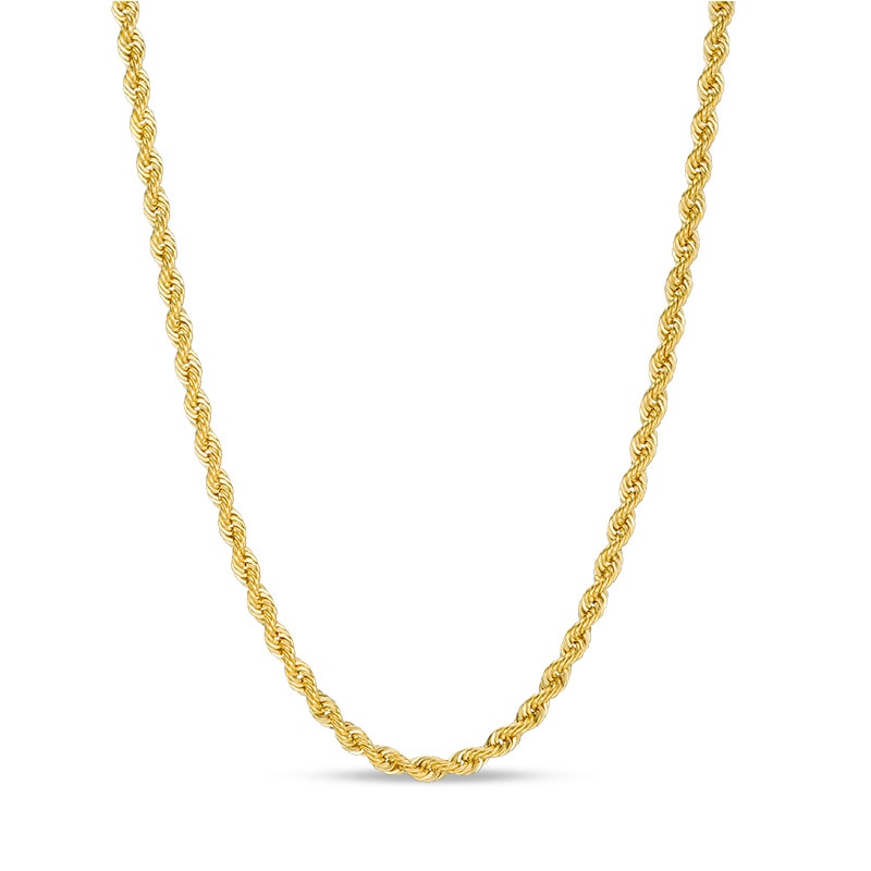 Main Image 1 of Previously Owned - 012 Gauge Rope Chain Necklace in 14K Gold - 18"
