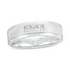 Thumbnail Image 0 of Previously Owned - Men's 1/4 CT. T.W. Square-Cut Diamond Three Stone Wedding Band in 10K White Gold
