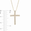 Thumbnail Image 2 of Previously Owned - 1/4 CT. T.W. Diamond Cross Pendant in 10K Gold