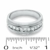 Thumbnail Image 3 of Previously Owned - Men's 1/2 CT. T.W. Diamond Eleven Stone Ring in 14K White Gold