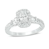 Thumbnail Image 0 of Previously Owned - Vera Wang Love Collection 1 CT. T.W. Oval Diamond Engagement Ring in 14K White Gold