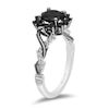 Thumbnail Image 2 of Previously Owned - Enchanted Disney Villains Maleficent 1-1/2 CT. T.W. Enhanced Black and White Diamond Engagement Ring