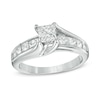 Thumbnail Image 1 of Previously Owned - 2 CT. T.W. Princess-Cut Diamond Bridge Band in 14K White Gold