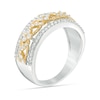 Thumbnail Image 1 of Previously Owned - 1/2 CT. T.W. Diamond Swirl Ring in 10K Two-Tone Gold