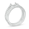 Thumbnail Image 1 of Previously Owned - 3/8 CT. T.W. Diamond Solitaire Enhancer in 14K White Gold
