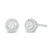 Thumbnail Image 0 of Previously Owned - 1/2 CT. T.W. Diamond Frame Stud Earrings in 14K White Gold