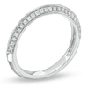 Thumbnail Image 2 of Previously Owned - 1/2 CT. T.W. Diamond Double Row Anniversary Band in 10K White Gold