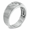 Thumbnail Image 2 of Previously Owned - Men's 1/5 CT. T.W. Diamond Three Stone Slant Band in 10K White Gold